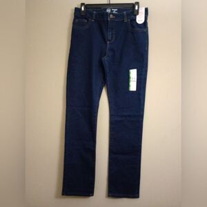 NWT Wonder Nation Dark Denim Straight Leg Adjustable Waist Size 16